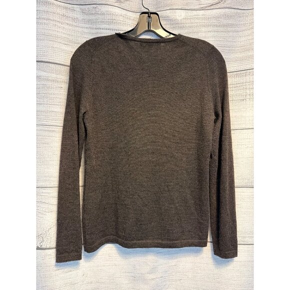 Neiman Marcus Cashmere Collection Brown Long Sleeve Sweater Size S - Picture 3 of 4